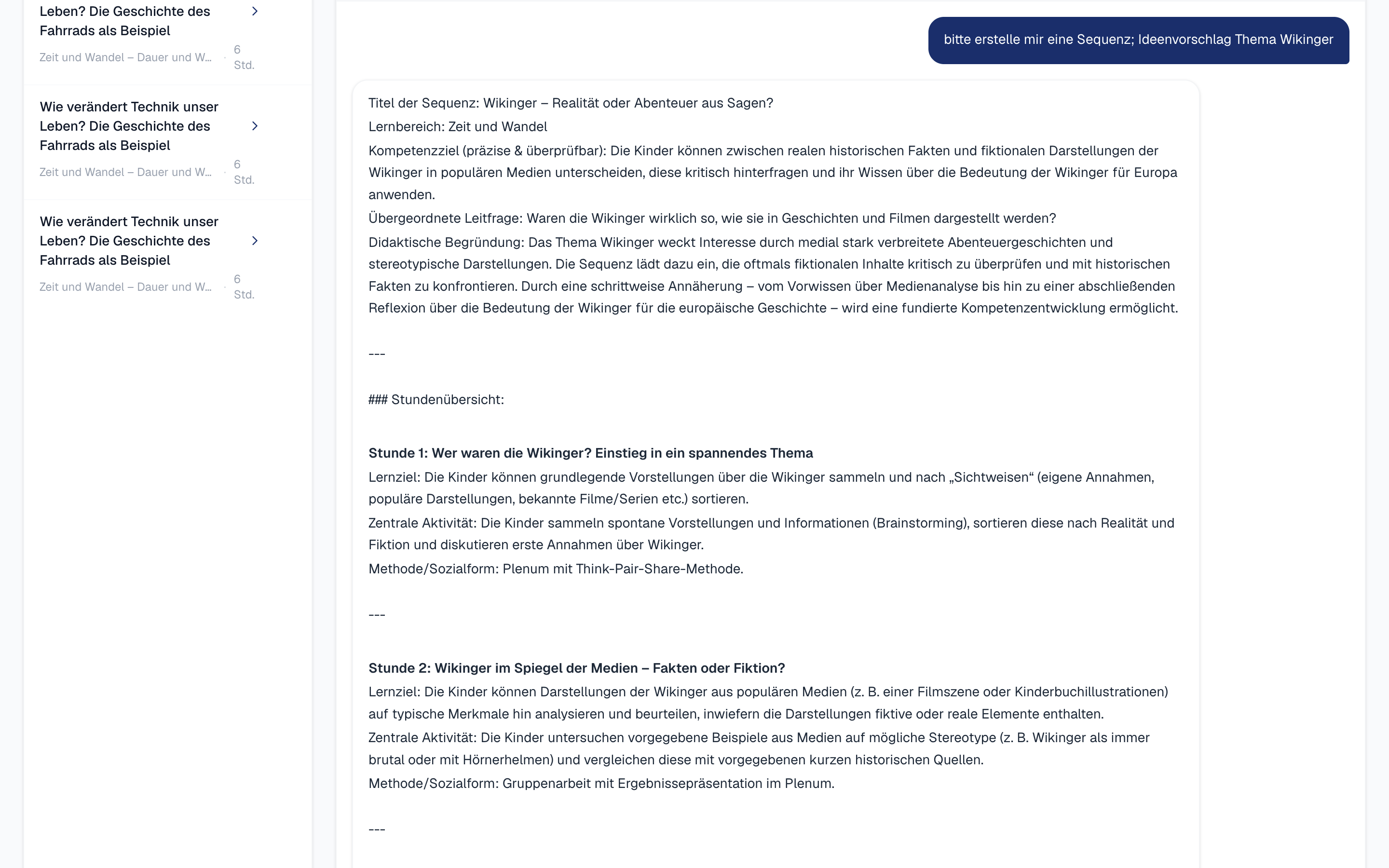 KI-generierte Sequenz